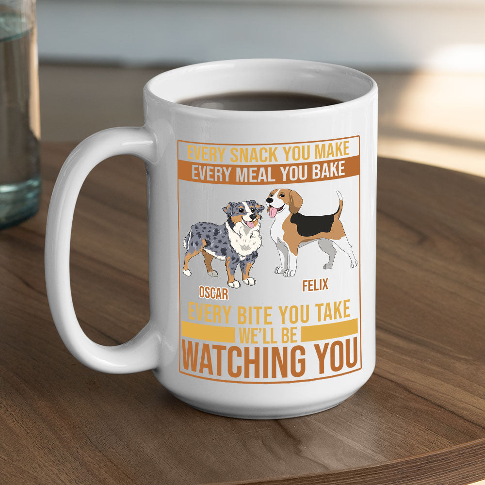 Personalized Custom Snack And Meal Coffee Mug for Pet Lovers