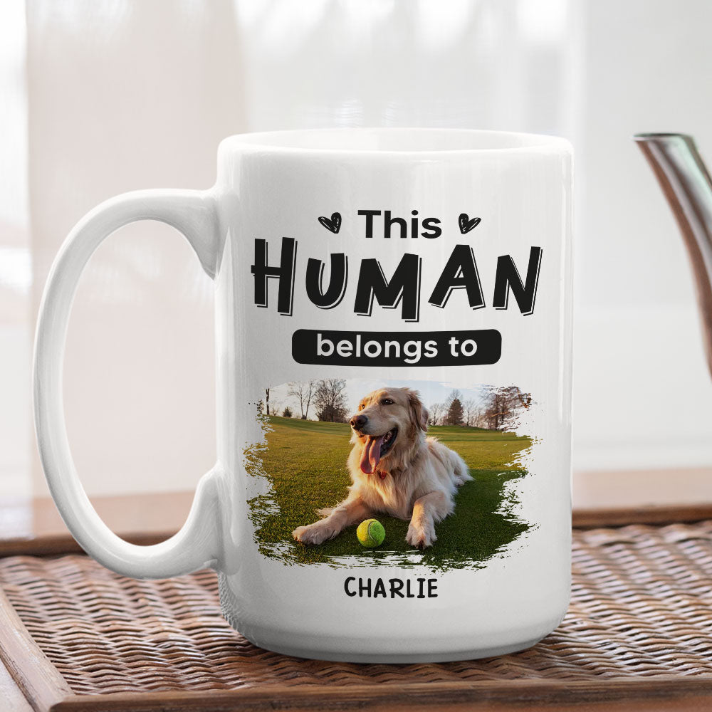 Belongs To Pets - Personalized Custom 11oz & 15oz Coffee Mug for Pet Lovers