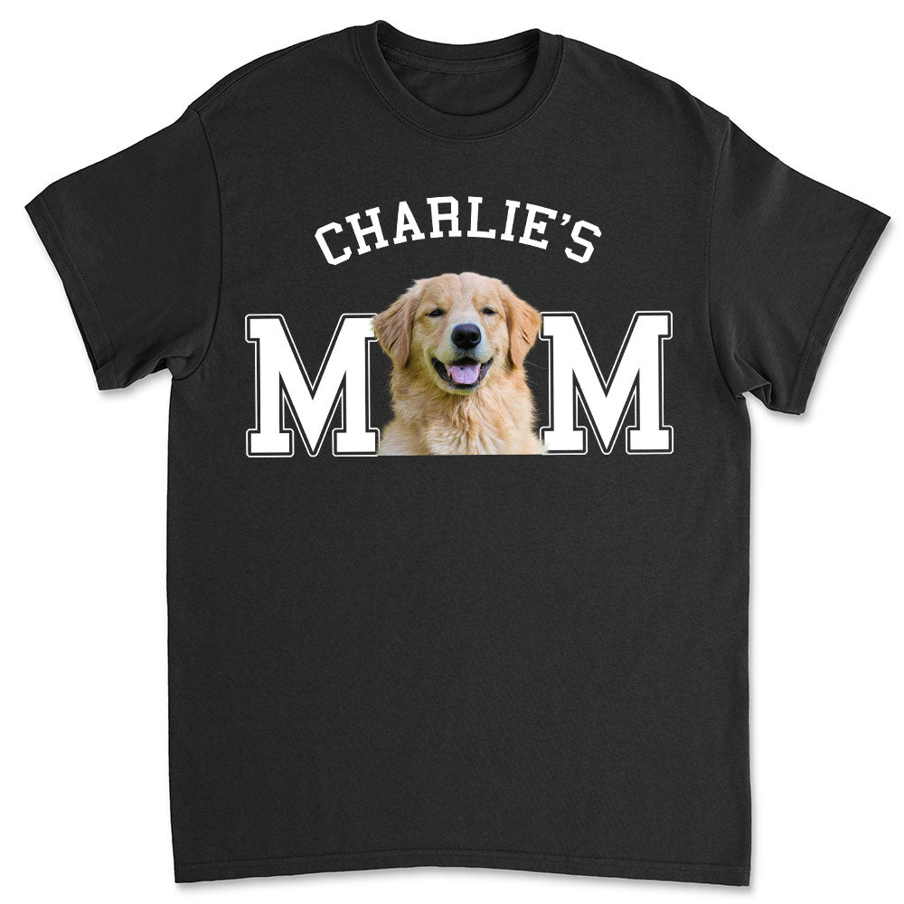 Unique Dog Dad Mom Cartoon Personalized Custom Unisex Basic Photo T-shirt
