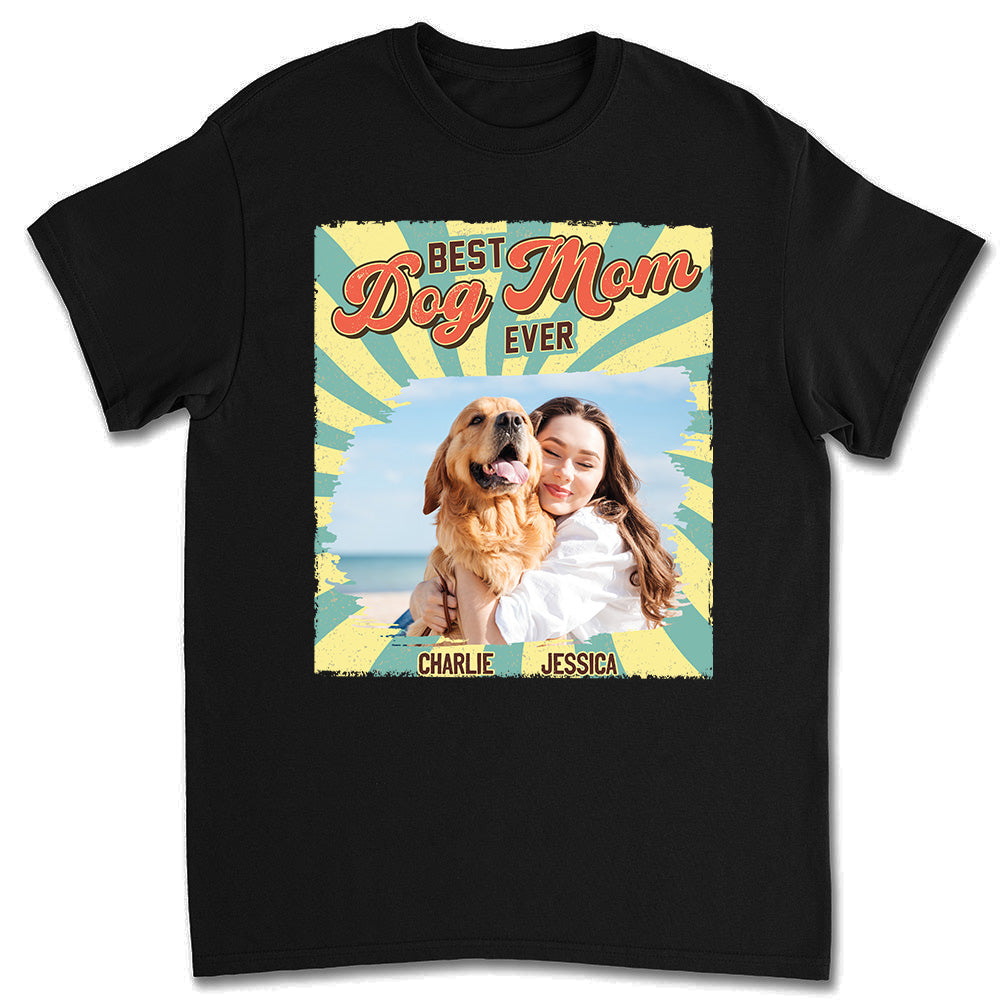Retro Funny Personalized Custom Unisex Dog Shirt Photo T-shirt - Ideal Gift for Pet Lovers