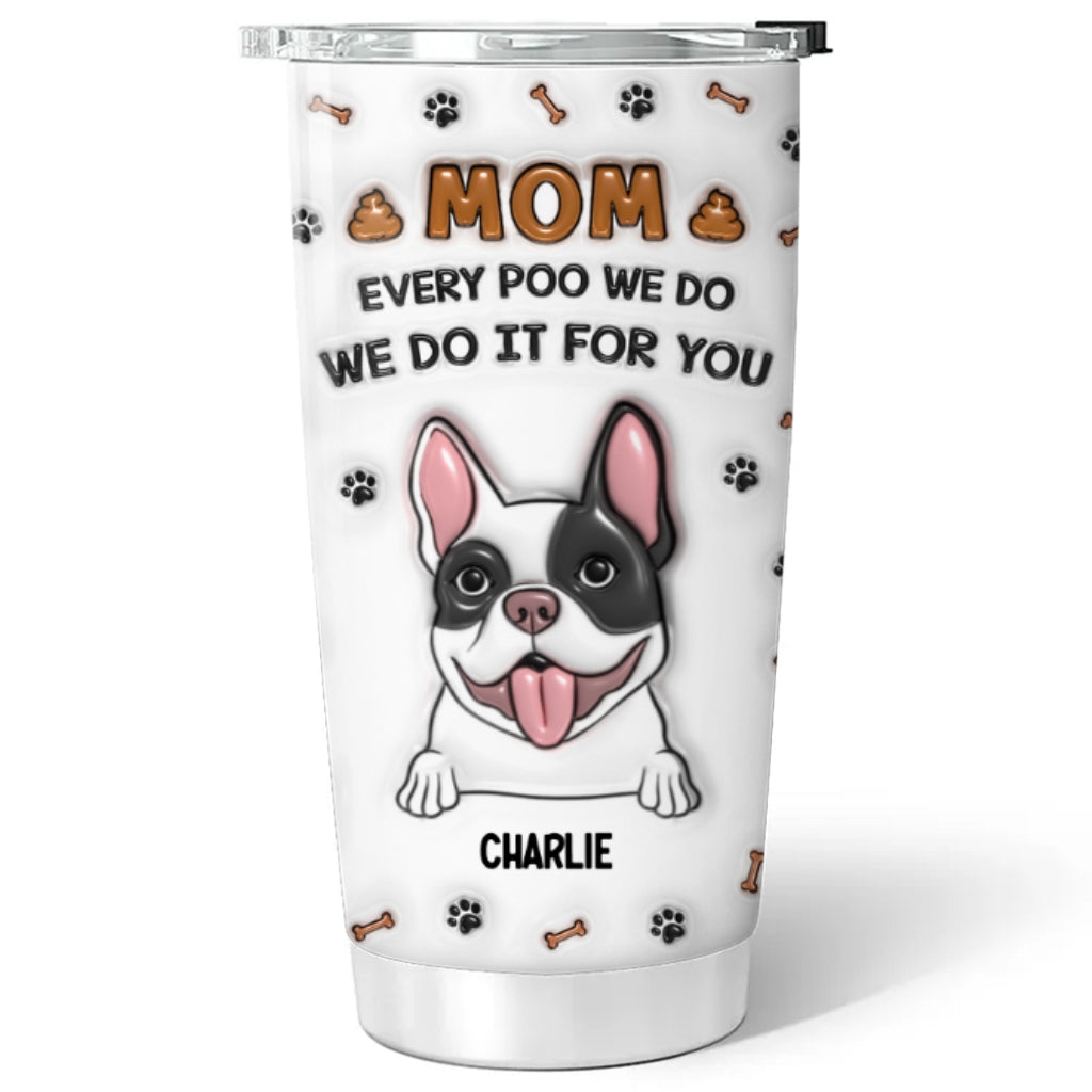Customizable 3D Inflated Effect Personalized Tumbler - Keep Drinks Cold for 24 Hours & Hot for 12 Hours