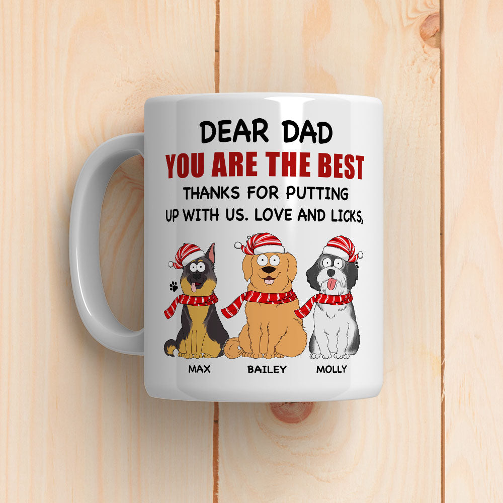 Dad Is Best - Personalized Custom 11oz/15oz High - Quality White Ceramic Coffee Mug