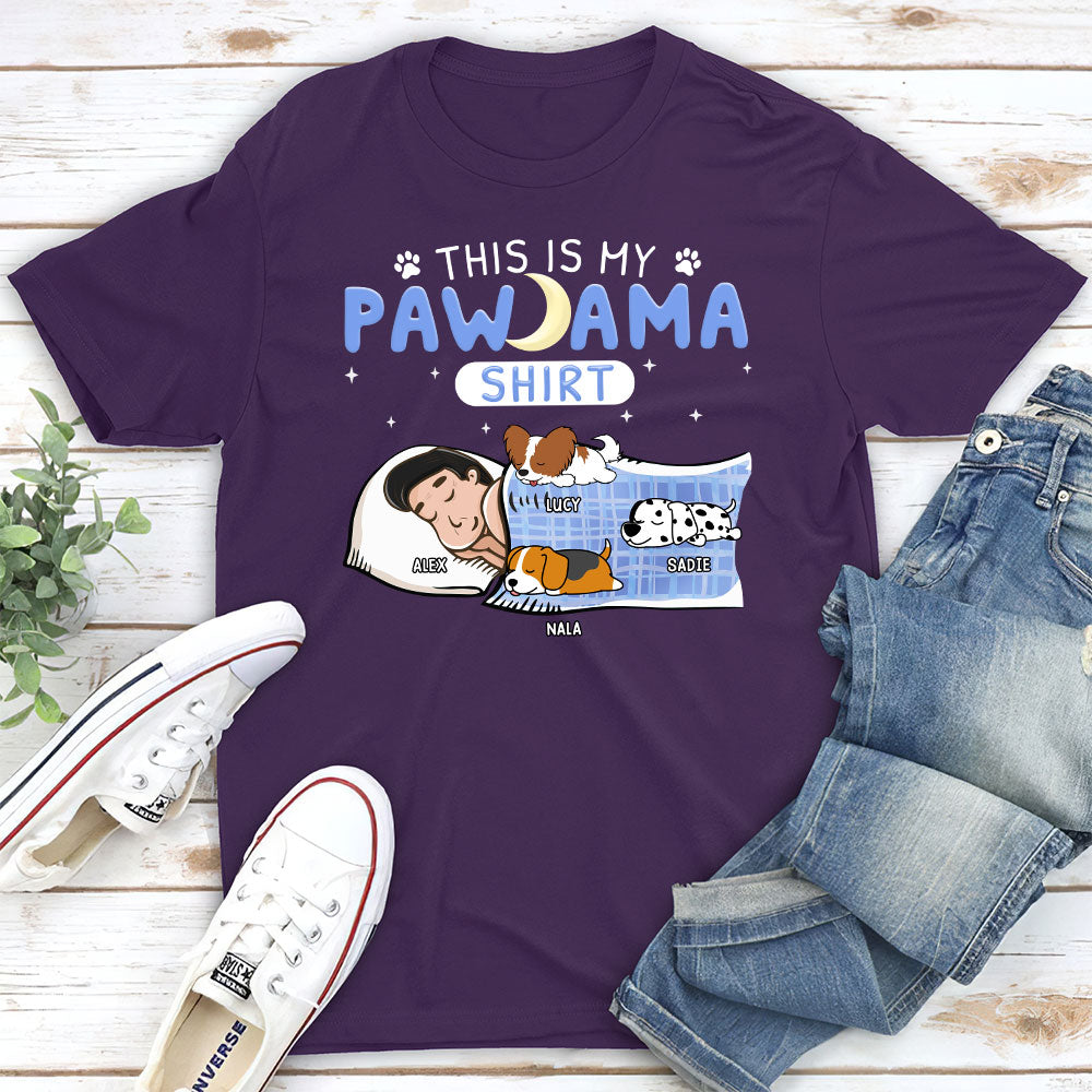 Personalized Custom Unisex Holiday Pajama T-shirt - Ideal Gift for Pet Lovers
