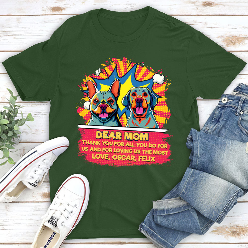 For Loving Me Most - Personalized Custom Unisex Cotton Blend T-shirt for Pet Lovers