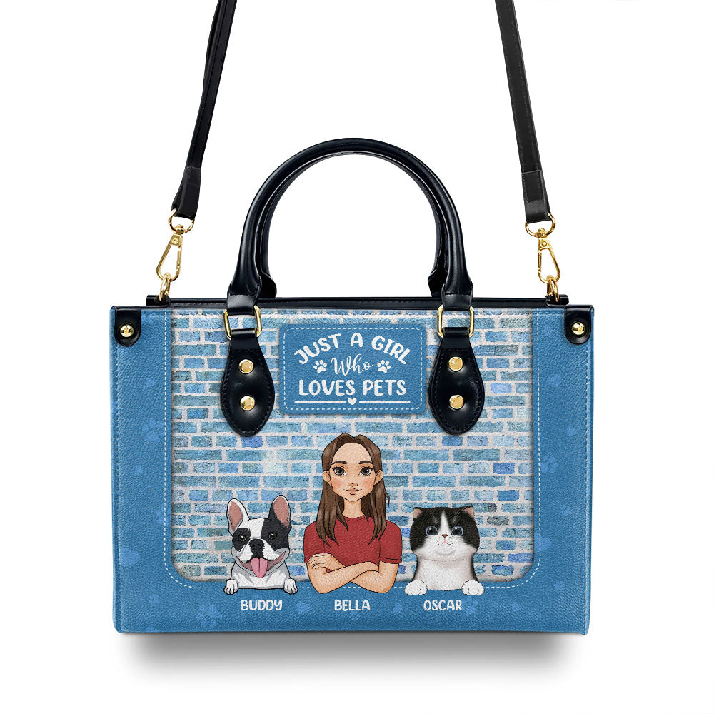 Personalized Custom Leather Bag: A Girl's Loving Tribute to Her Dogs