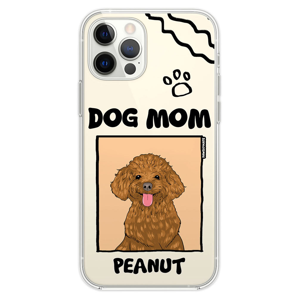 Customizable Dog Mom/Dad Cartoon Personalized Phone Case for Pet Enthusiasts