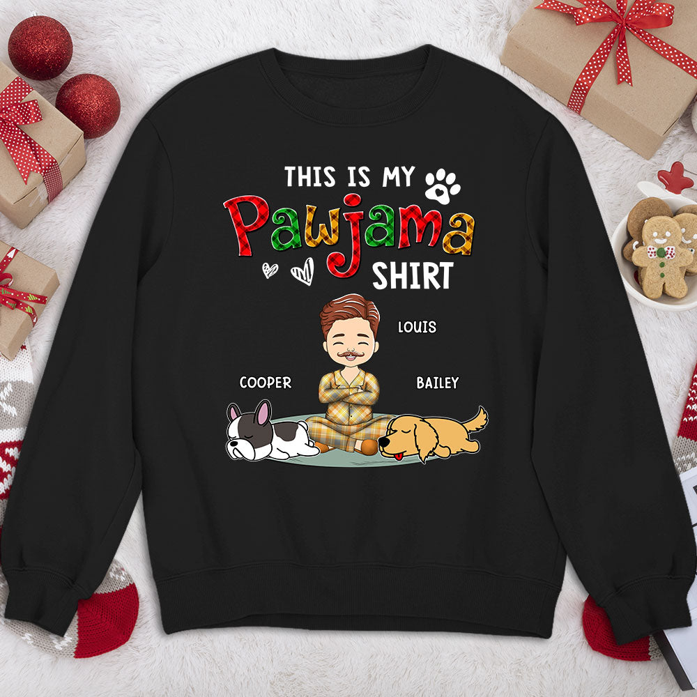 Handsome Pawjama Shirt Version 2 - Personalized Custom Unisex 8.0 oz Sweatshirt for Pet Lovers