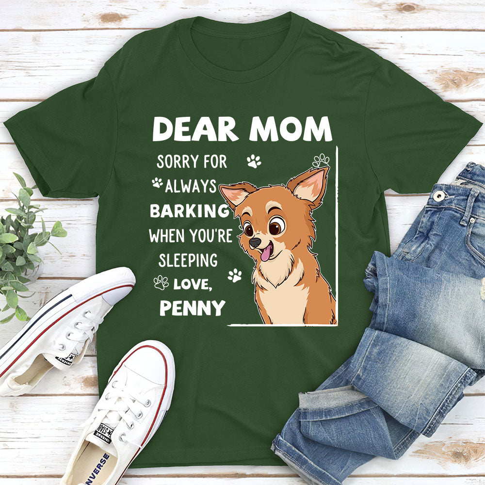 Sorry For - Personalized Custom Unisex 5.3 oz Heavy Cotton T-shirt for Pet Lovers