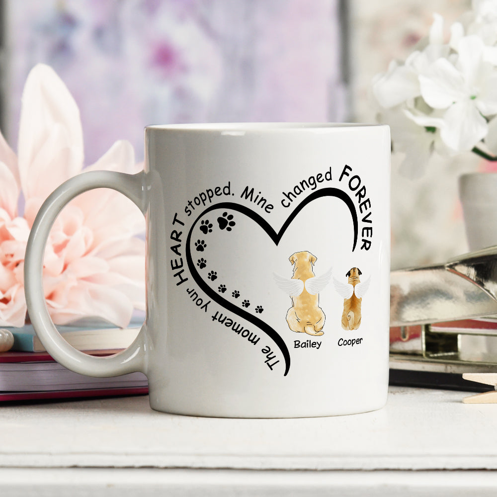 My Heart Changed Forever - Personalized Custom Ceramic Coffee Mug for Pet Lovers (11oz & 15oz Sizes)