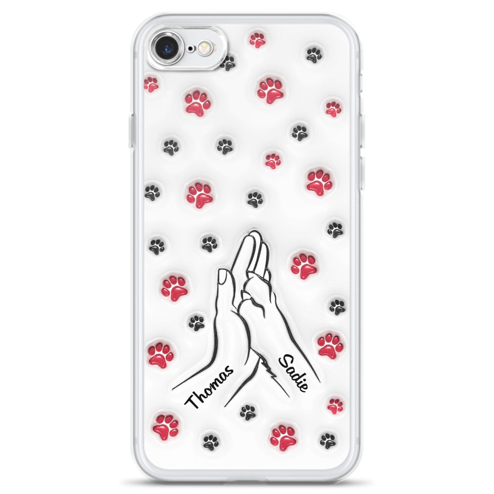 Personalized Custom 3D Inflated Effect Paw And Hand Design Phone Case for Smartphones