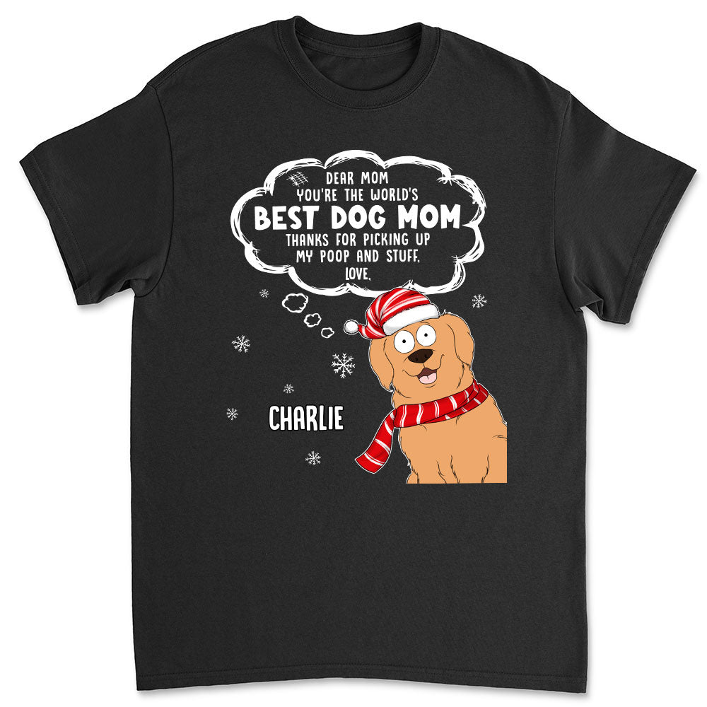 Grateful To Dog Mom - Customizable Personalized Unisex 5.3 oz T-shirt