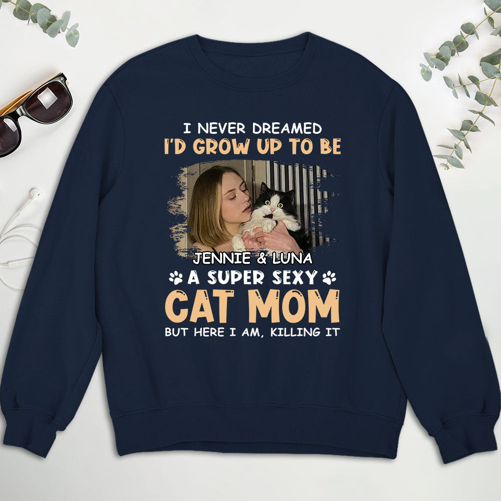 Sexy Personalized Custom Dad Mom Unisex 8.0 oz Sweatshirt - Ideal Gift for Pet Lovers