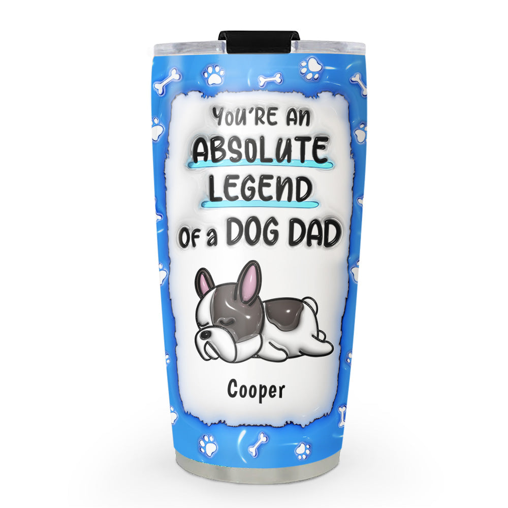 Legendary Personalized Custom 3D Inflated Effect Tumbler for Dog Parents