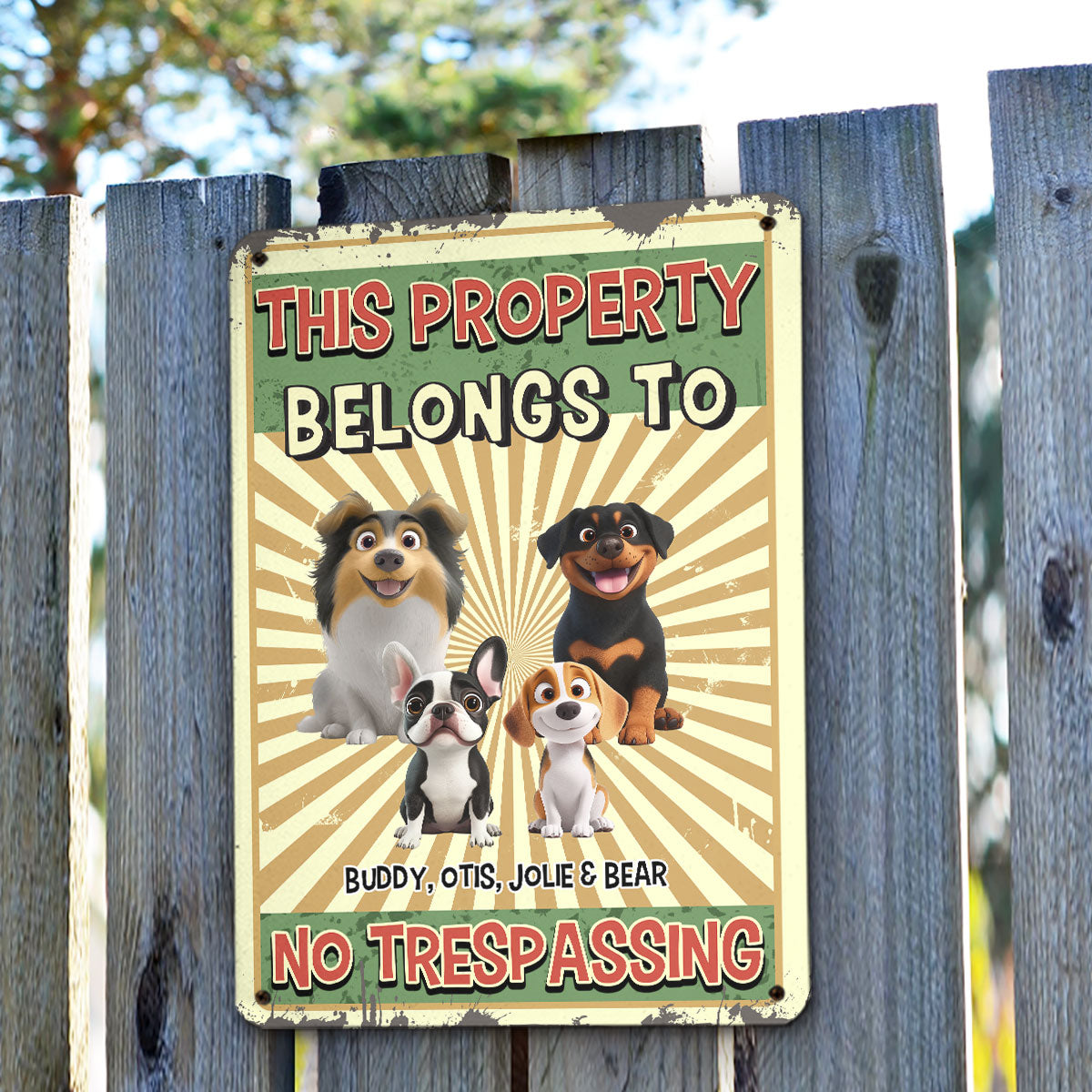 Warning You - Stunning Personalized Custom Metal Sign for Home and Office