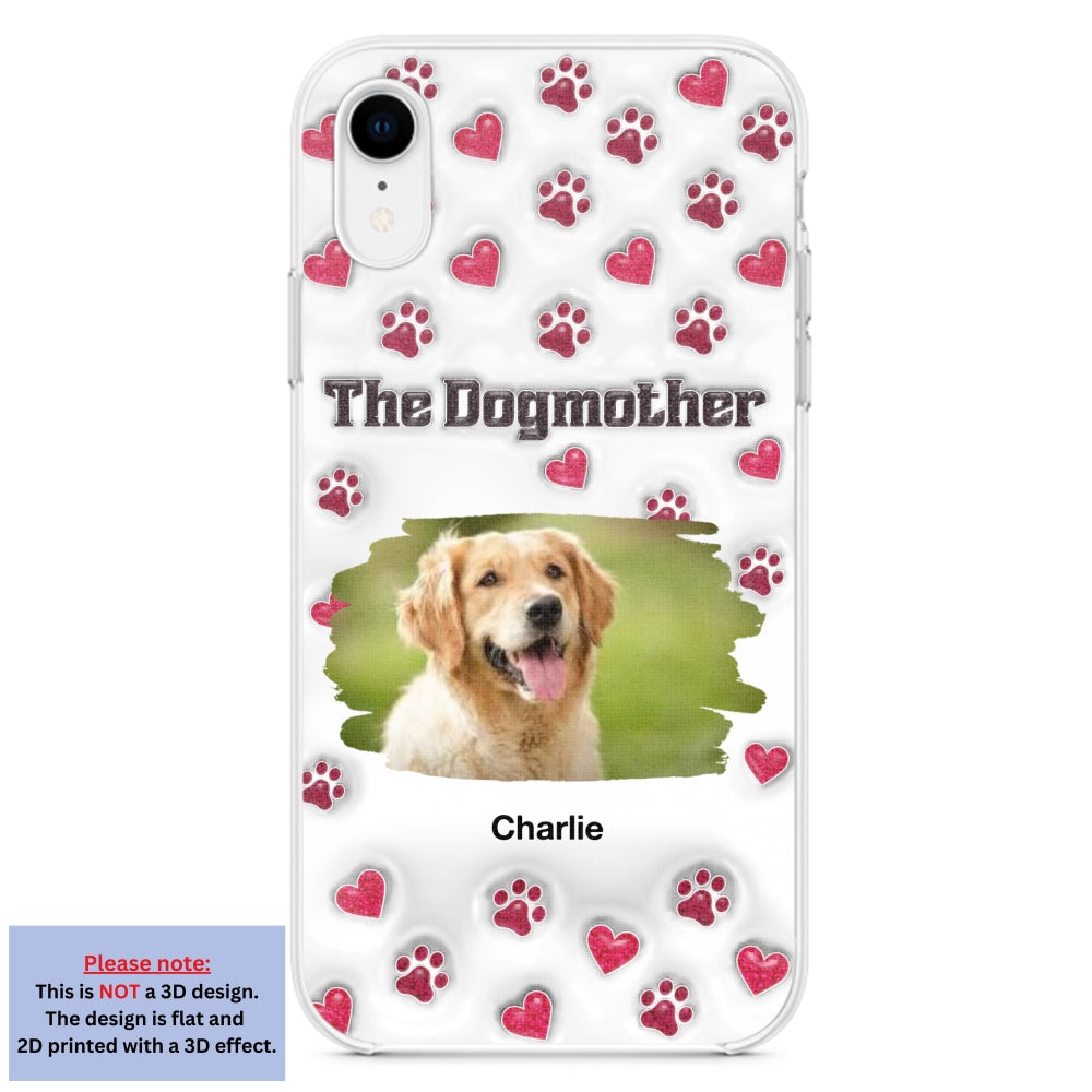 Slay Cartoon Dog Mother Photo - Personalized Custom 3D Inflated Effect Premium Phone Case for All Occasions