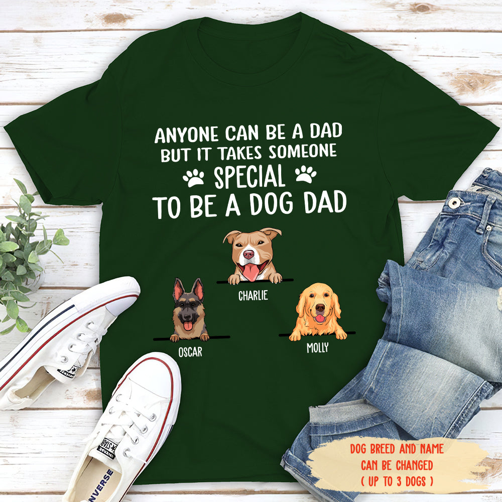 Exclusive Personalized Custom Unisex Dog Dad T-shirt - Ideal Gift for Pet Lovers