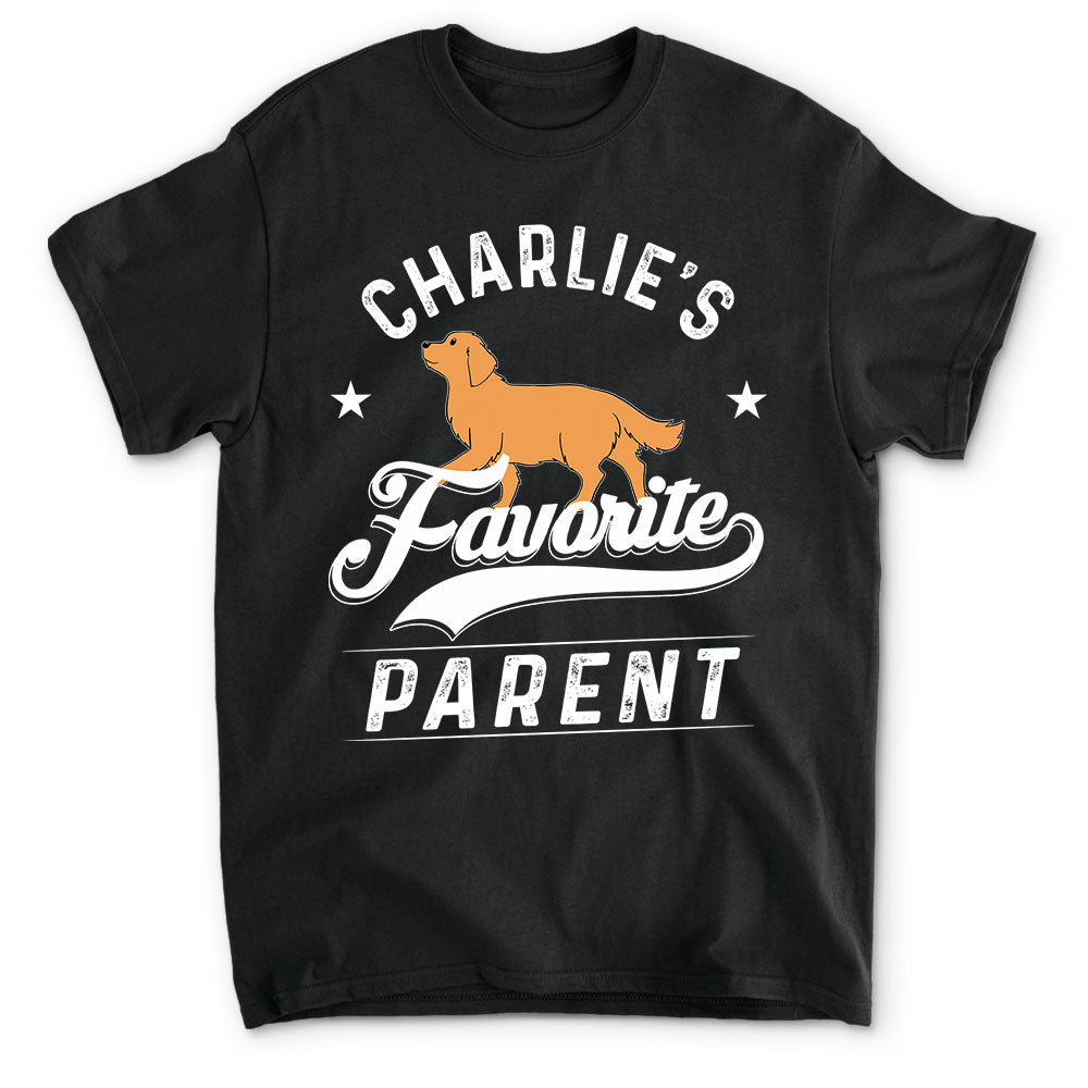 Favorite Parent - Personalized Custom Unisex 5.3 oz T-shirt for Pet Lovers