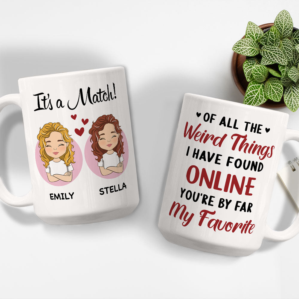 You Are My Favorite - Personalized Custom Coffee Mug for Couples (11oz & 15oz)
