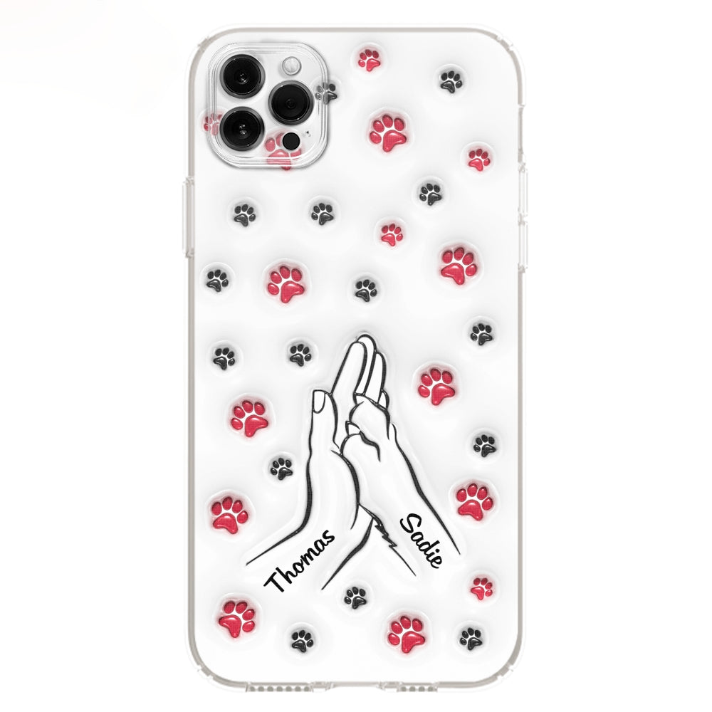 Personalized Custom 3D Inflated Effect Paw And Hand Design Phone Case for Smartphones