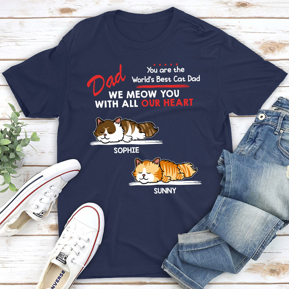 Woof All My Heart - Customizable Personalized Unisex T-shirt for Pet Lovers