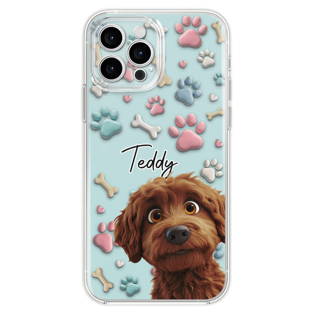 Adorable Dog Cartoon - Customizable Personalized Phone Case for Fashion-Forward Users
