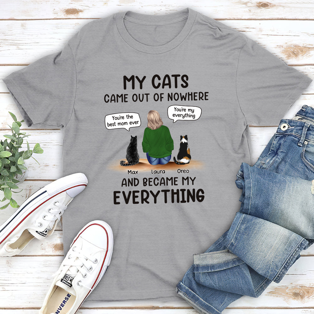 Cats Are My Everything - Customizable Unisex 5.3 oz Personalized T-shirt for Cat Lovers