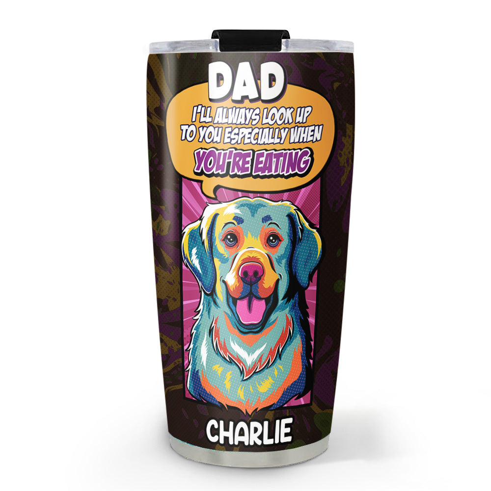 Personalized Custom Tumbler - 'I Will Always Look Up To You' with Long-lasting Temperature Retention