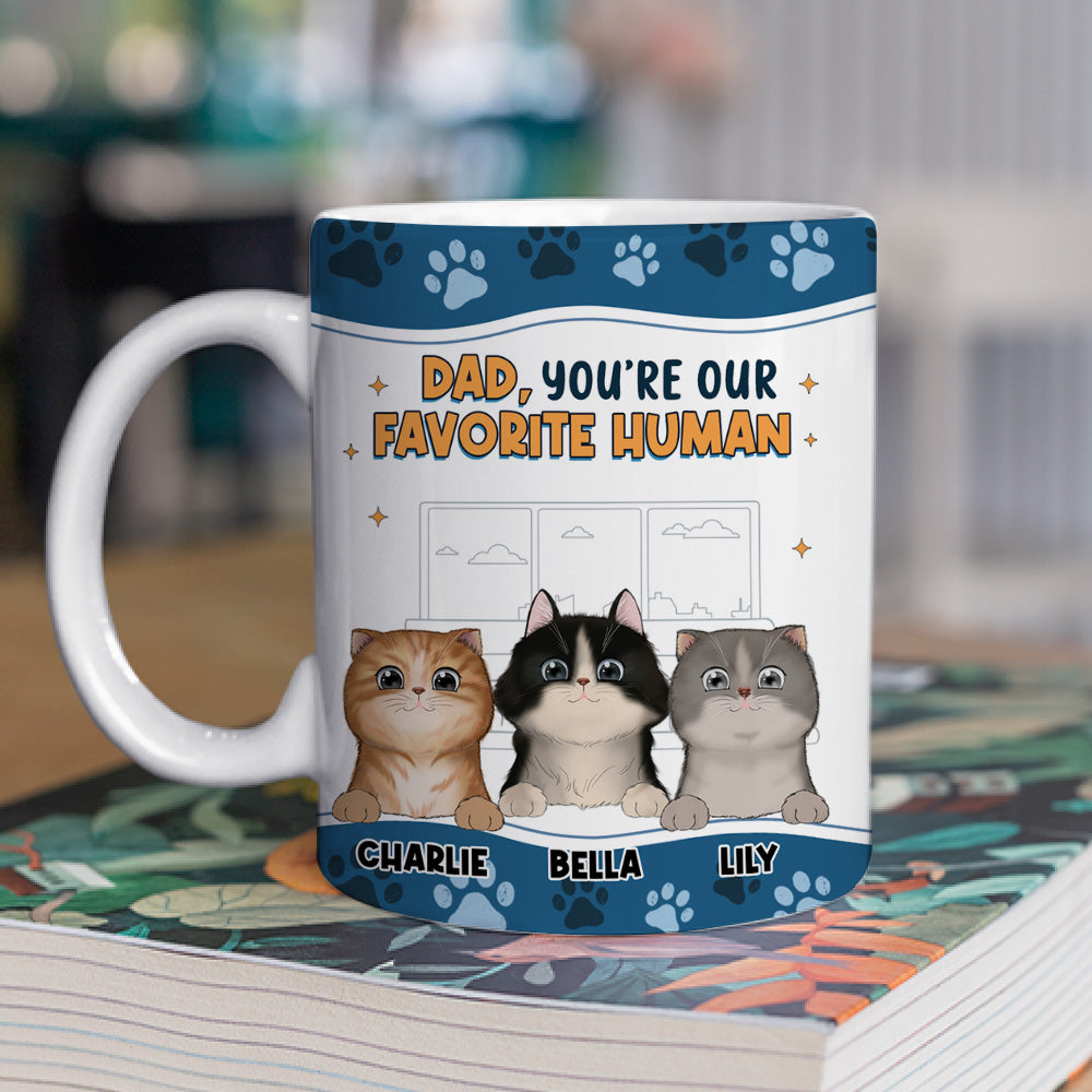 I Love You The Most Version Cat - Personalized Custom Coffee Mug for All Beverages