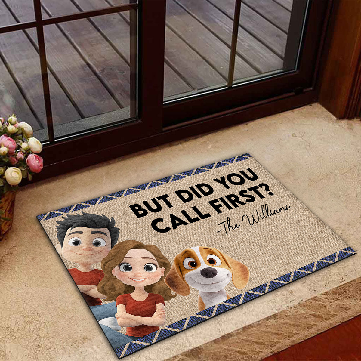 But Did You - Personalized Custom Pet Doormat with Sublimation Printing and Multiple Size Options