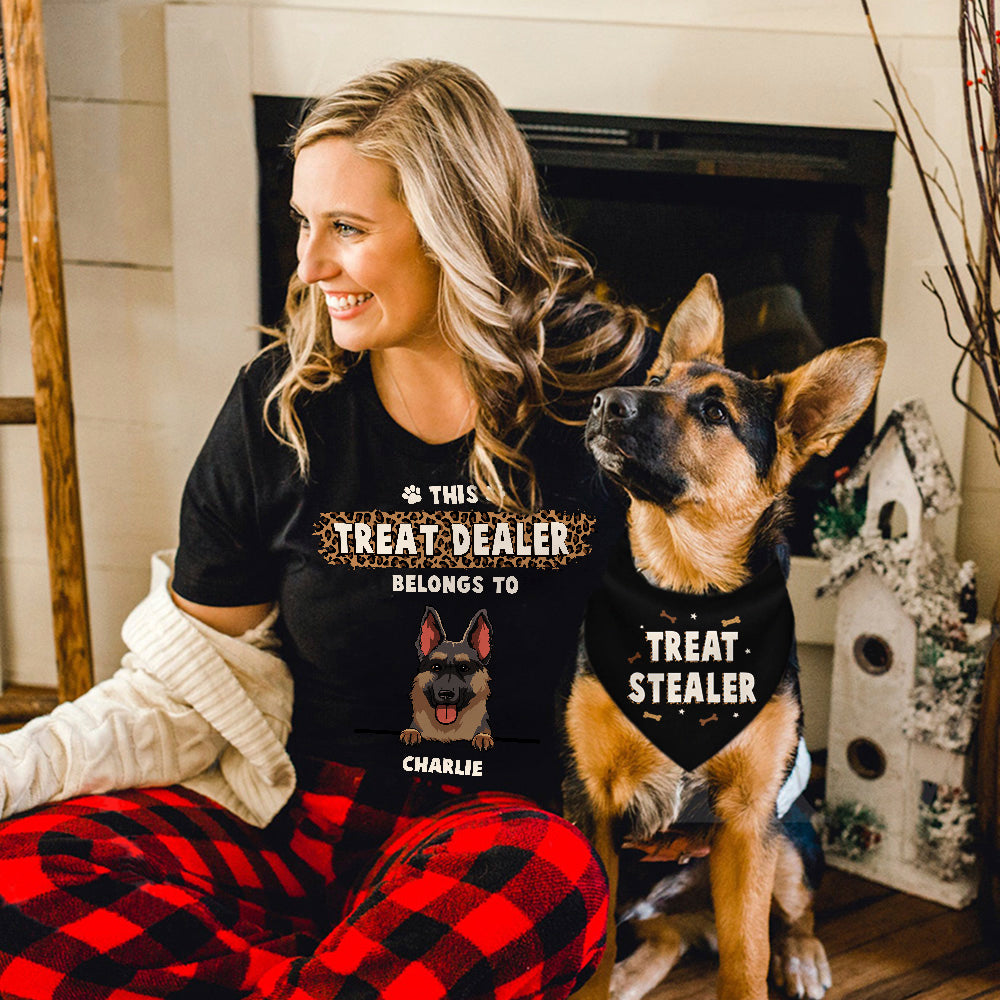 Treat Dealer - Personalized Custom Unisex 5.3 oz T-shirt for Pet Lovers