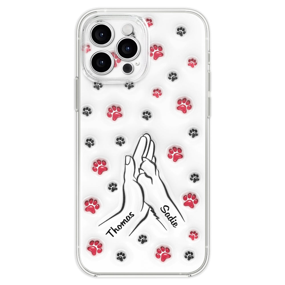 Personalized Custom 3D Inflated Effect Paw And Hand Design Phone Case for Smartphones