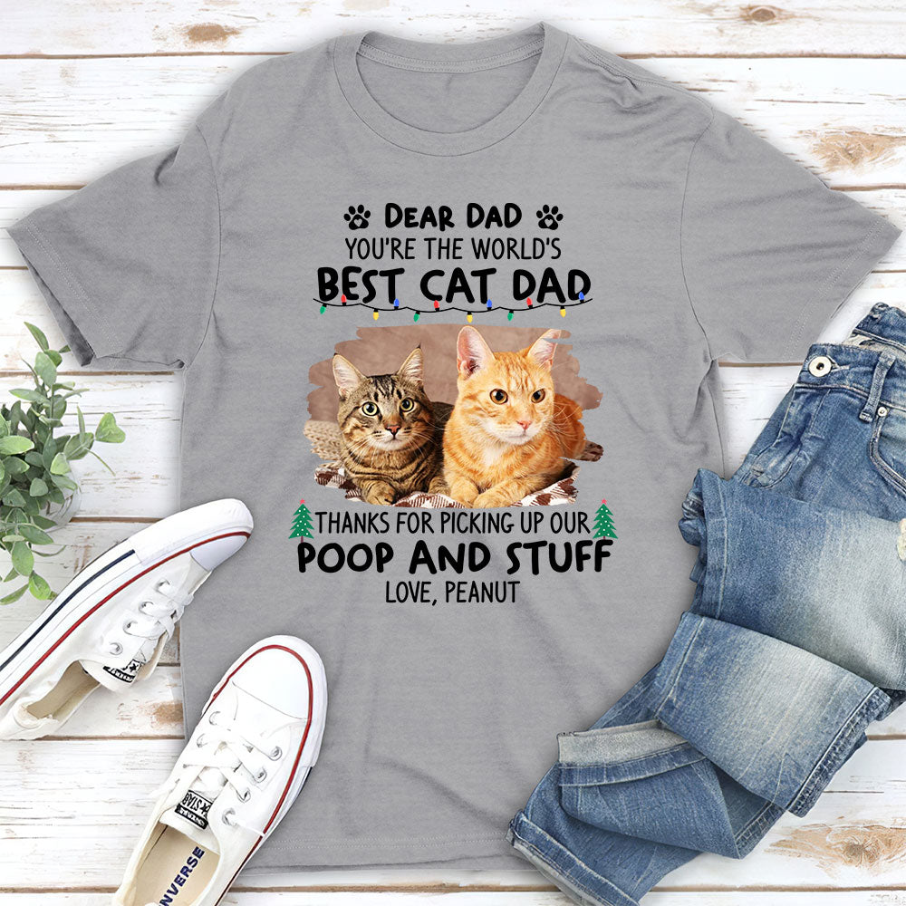 Dear Mom Cat Funny Personalized Custom Unisex 5.3 oz T-shirt - Ideal Gift for Pet Lovers