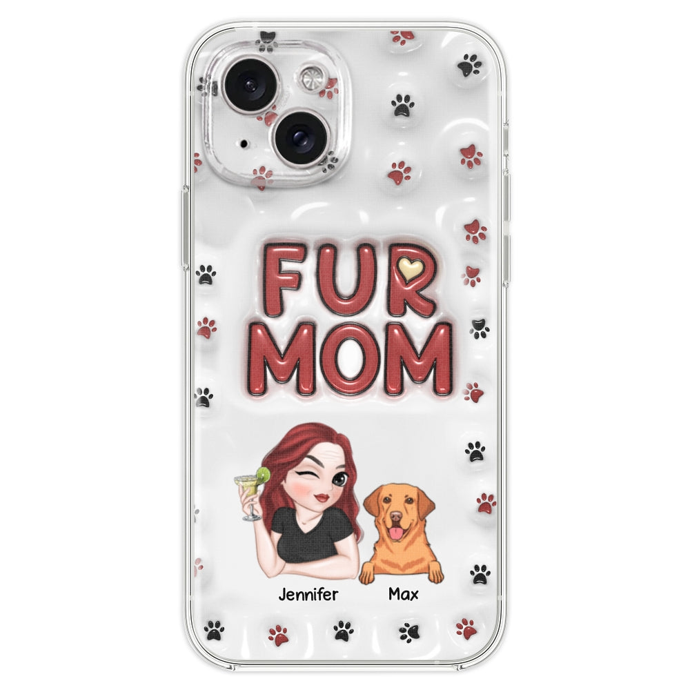 Lovely Fur Mom - Exquisite Personalized Custom 3D Inflated Effect Smartphone Case