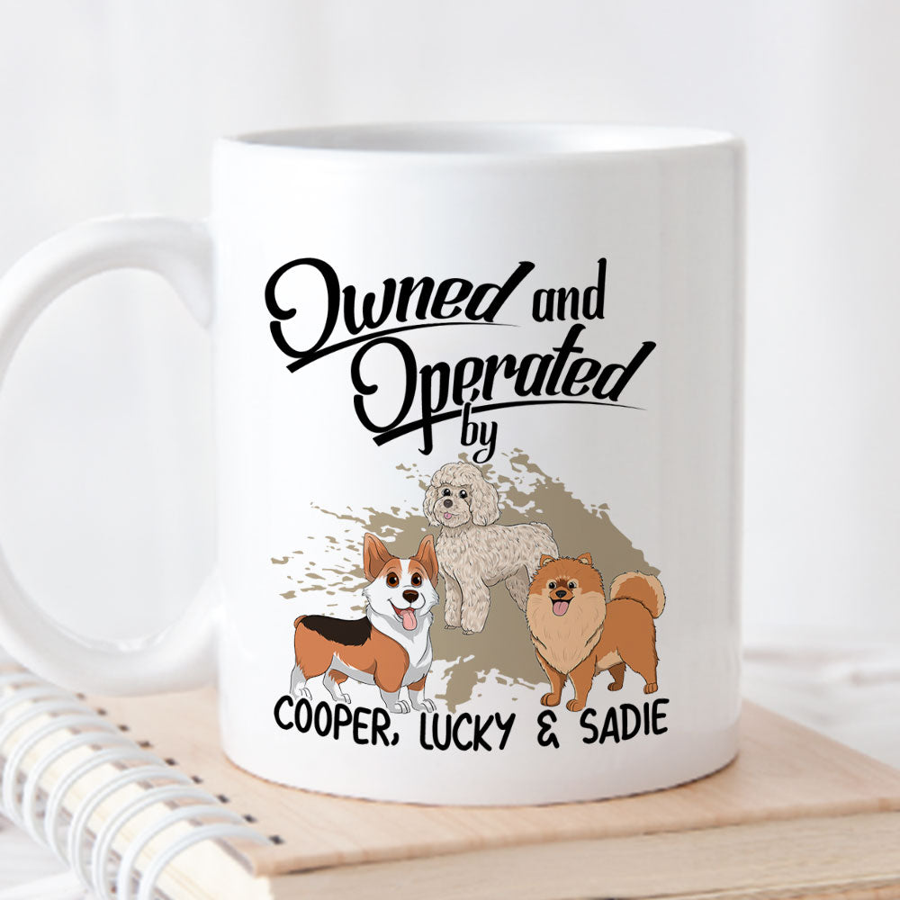 Operated By My Furbaby - Customizable Personalized Coffee Mug for Pet Lovers