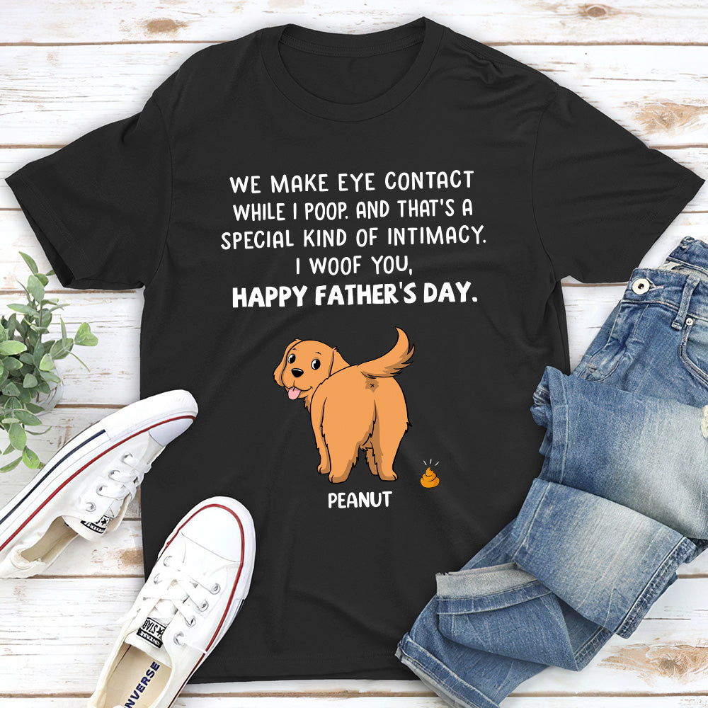 I Poop - Personalized Custom Unisex 5.3 oz Heavy Cotton T-shirt for Pet Lovers