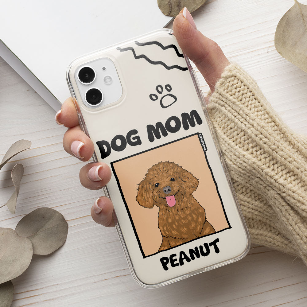 Customizable Dog Mom/Dad Cartoon Personalized Phone Case for Pet Enthusiasts