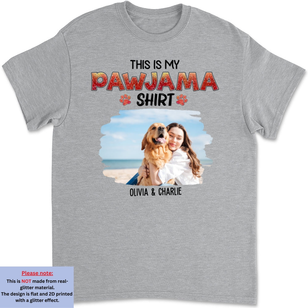 Pawjama Blink Photo - Personalized Custom Unisex 5.3 oz T-Shirt for Pet Lovers
