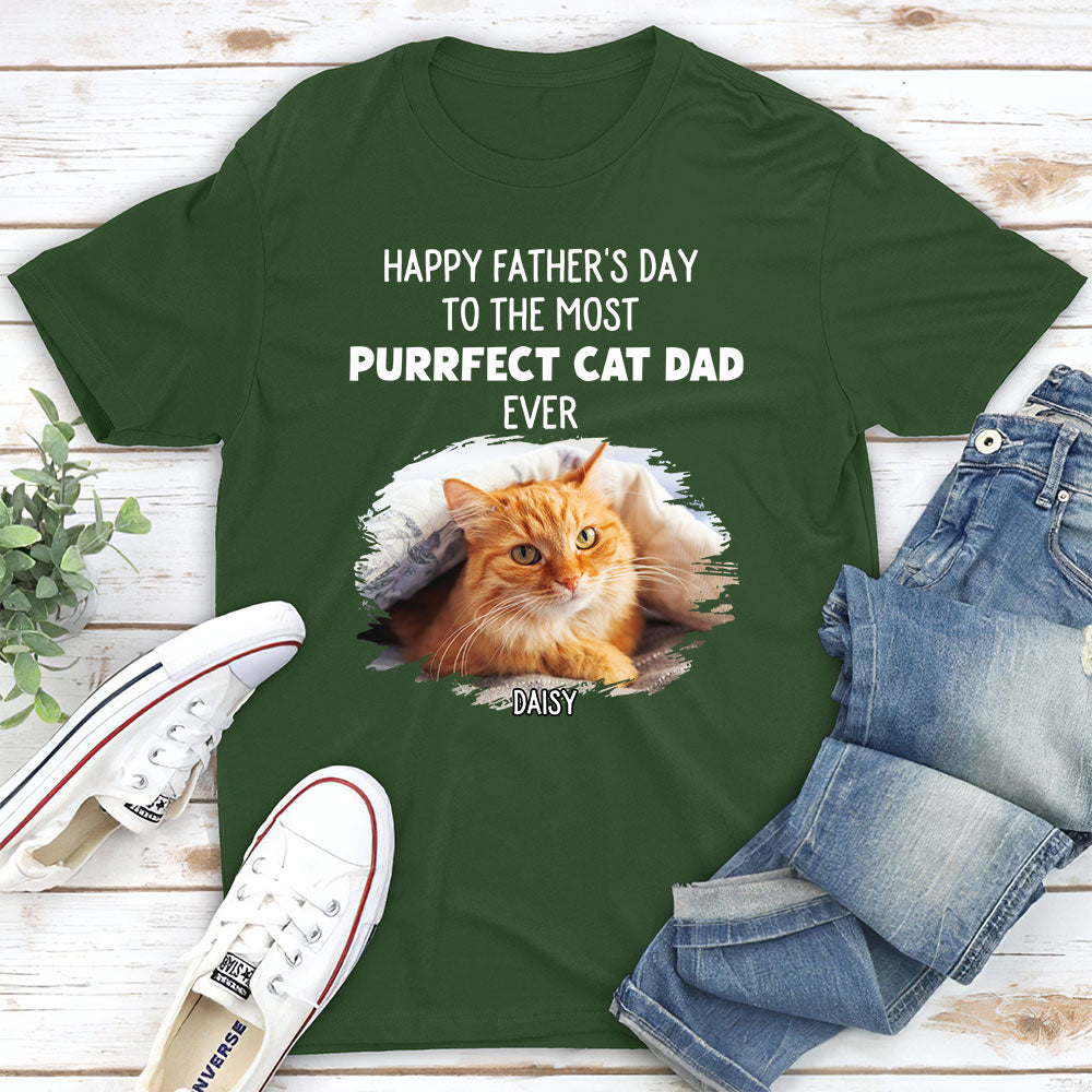 Purrfect Cat - Personalized Custom Unisex 5.3 oz T-shirt for Pet Lovers