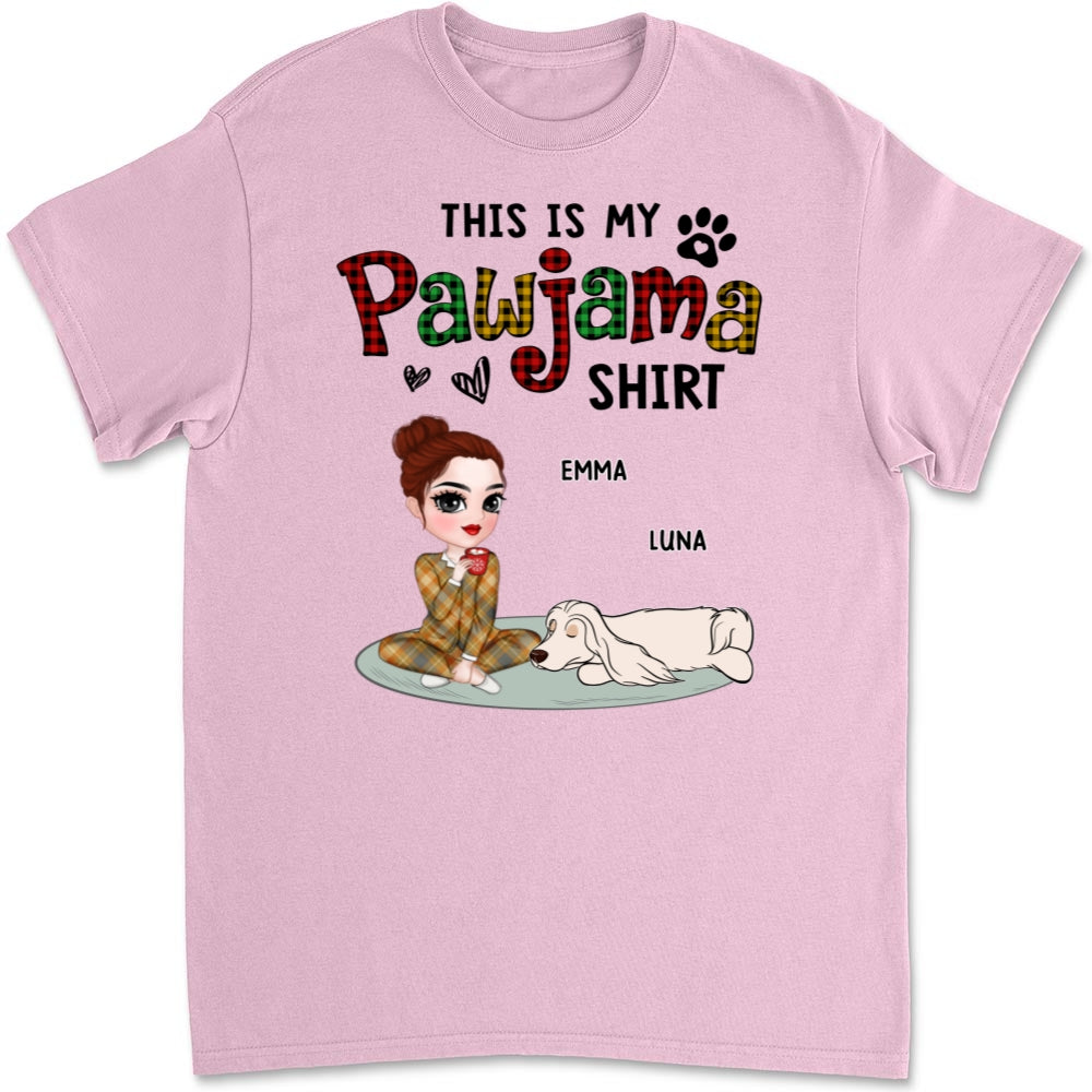 Pawjama Shirt Ver Pet - Personalized Custom Unisex 5.3 oz T-Shirt for Pet Lovers
