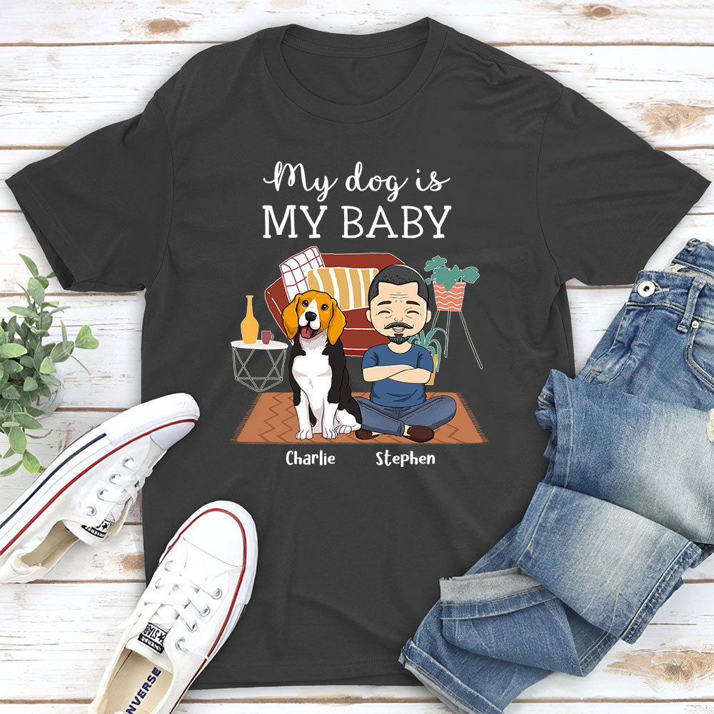 My Angel Baby - Personalized Custom Unisex 5.3 oz T-shirt for Pet Lovers