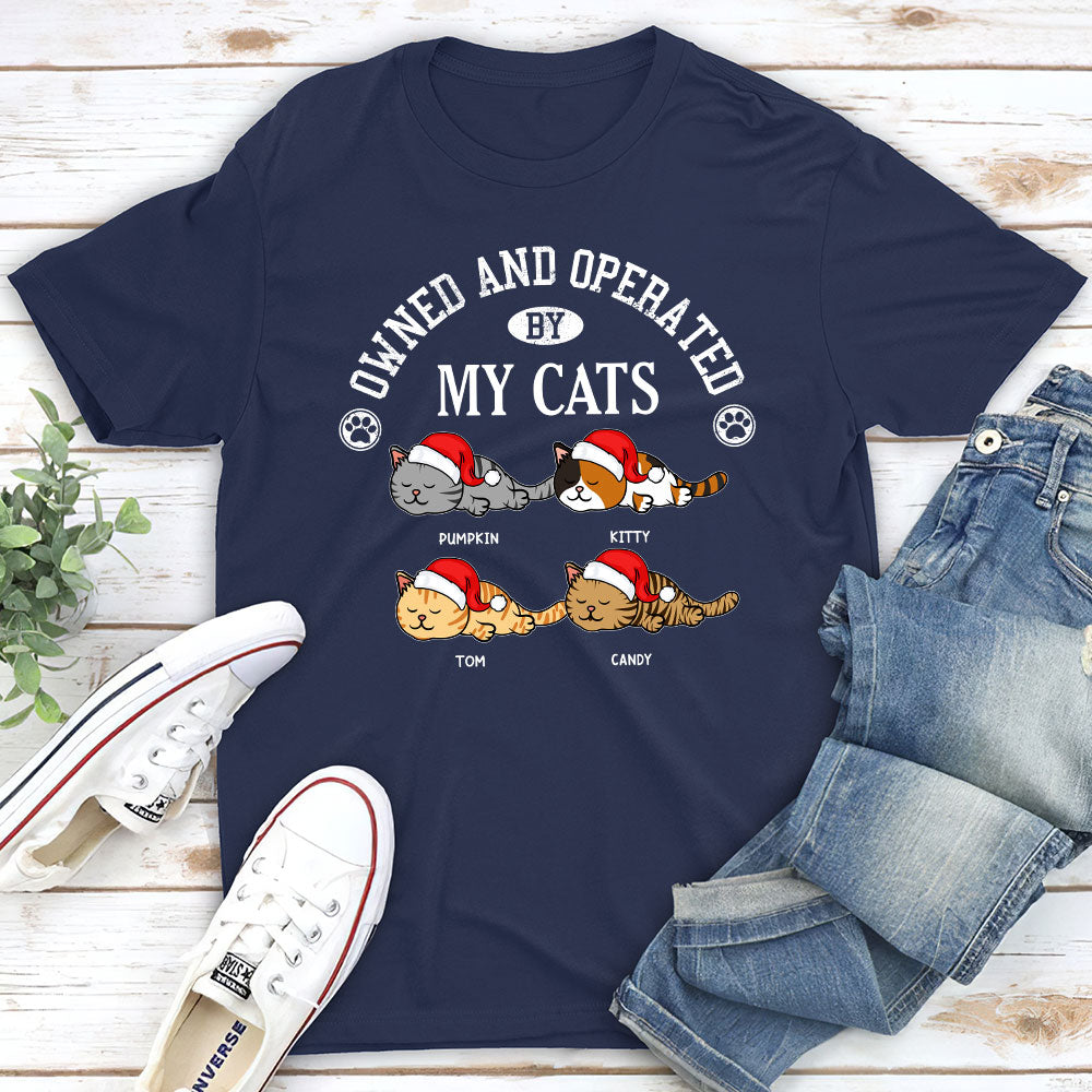 Unique Personalized Custom Unisex 'Owned By My Sassy Cat' T-shirt