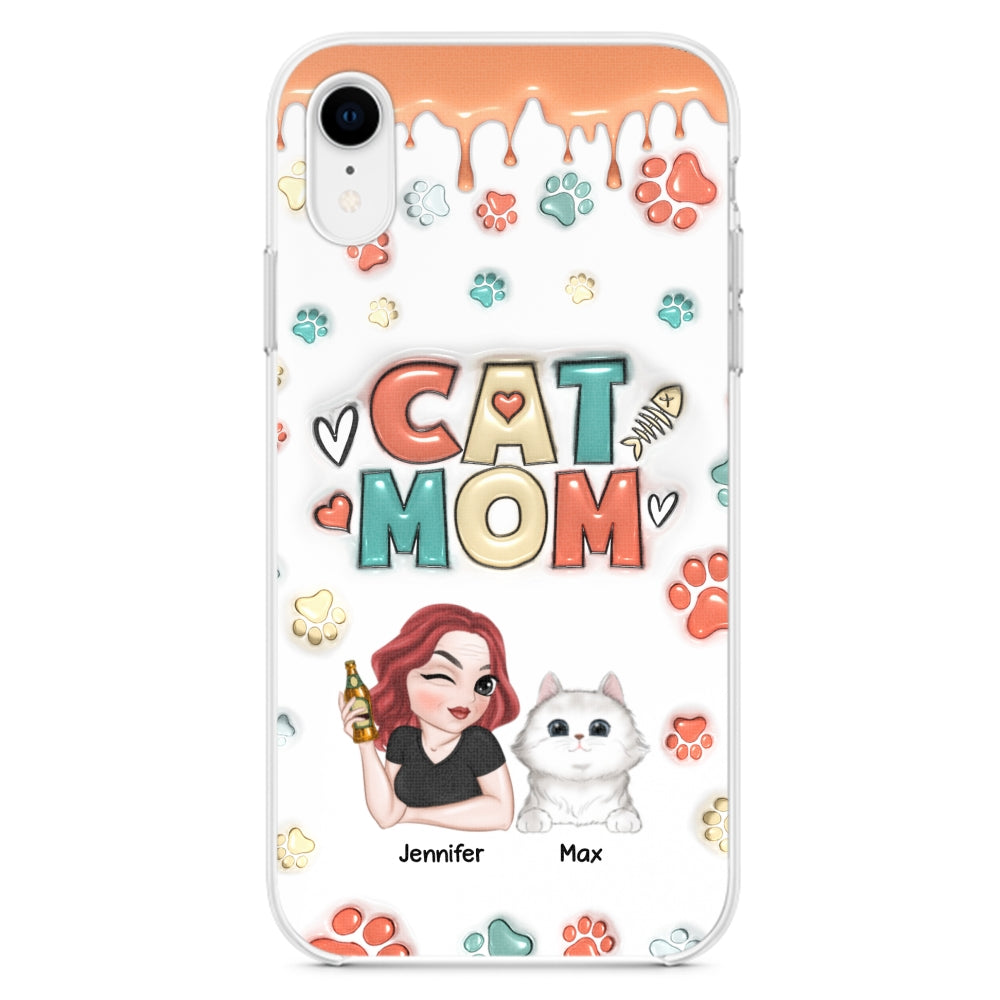 My Lovely Cat - Personalized Custom 3D Inflated Effect Smartphone Case for Unique Style