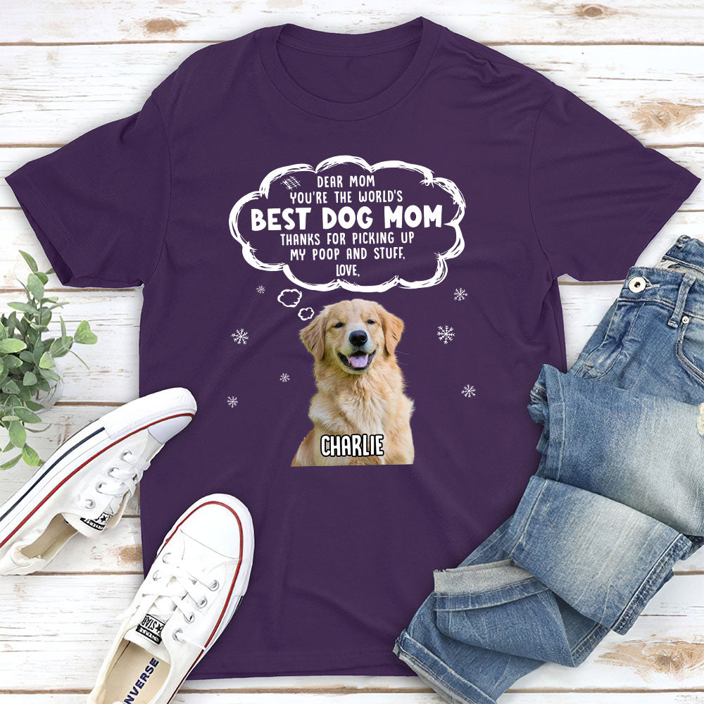 Grateful To Dog Mom - Customizable Personalized Unisex 5.3 oz T-shirt