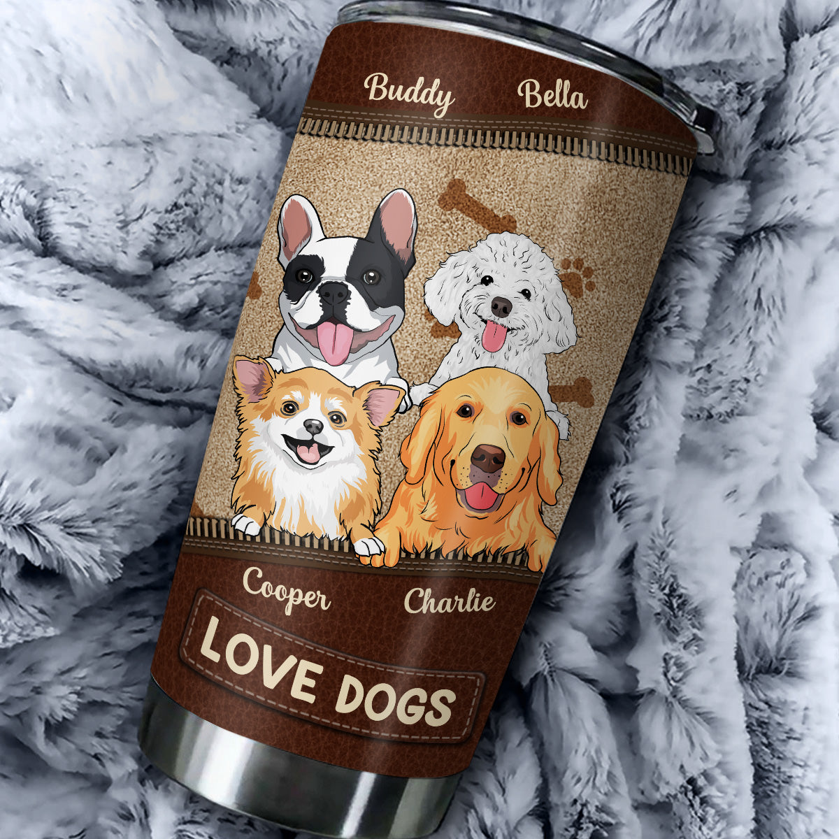 Life Is Better With My Lovely Dog - Personalized Custom 20oz Stainless Steel Tumbler for All Occasions