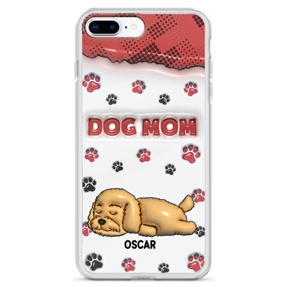 Dog Mom Version 2 - Exquisite Personalized Custom 3D Inflated Effect Phone Case for Fashion - Forward Dog Lovers