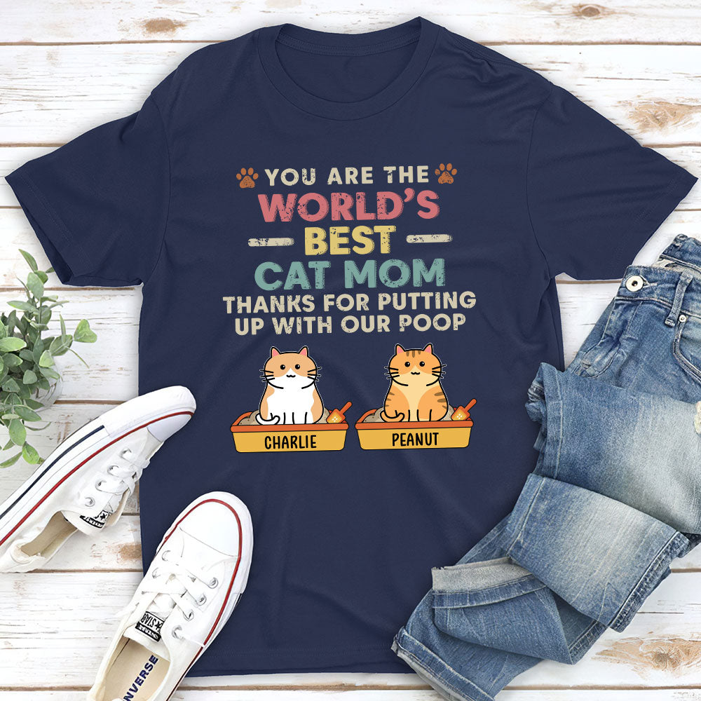 Thanks For Putting Up - Personalized Custom Unisex 5.3 oz T-shirt for Pet Lovers