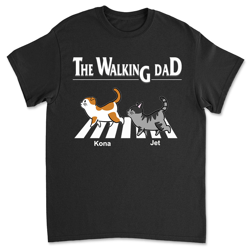 The Walking Cat - Personalized Custom Unisex 5.3 oz T-shirt for Pet Lovers