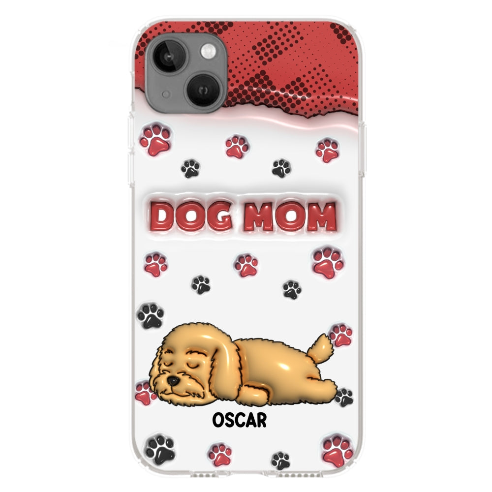 Dog Mom Version 2 - Exquisite Personalized Custom 3D Inflated Effect Phone Case for Fashion - Forward Dog Lovers