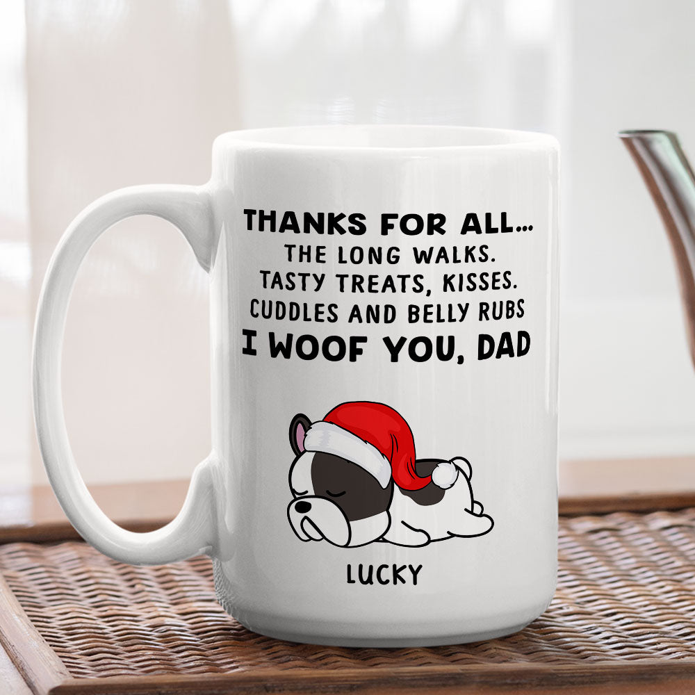Personalized Custom Dog Thanks All Coffee Mug - Ideal Gift for Pet Lovers