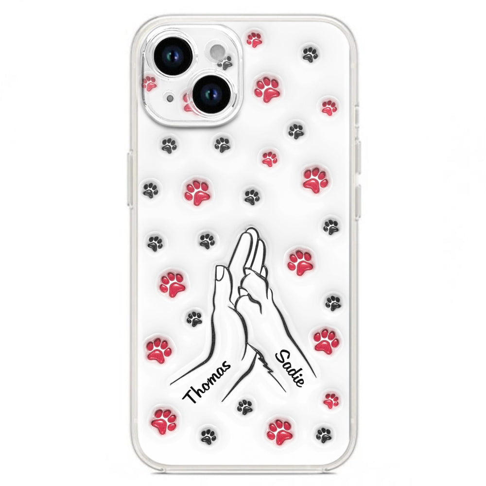 Personalized Custom 3D Inflated Effect Paw And Hand Design Phone Case for Smartphones